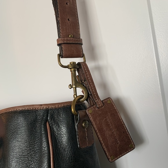 “VINTAGE”  LEATHER TOMMY HILFIGER LARGE TOTE - Picture 4 of 9